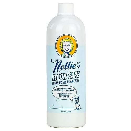 Nellie's Floor Care - Plant-Based Cleaner for Hardwood, Tile, Ceramic, and More - Removes Household Dirt and Odors - Refreshing Lemongrass Scent (25 fl oz) image