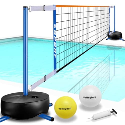Furypiont Pool Volleyball Net - Portable Indoor/Outdoor Swimming Pool Volleyball Net System image