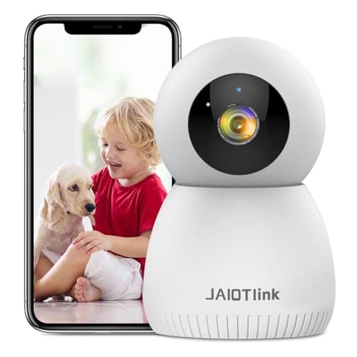 JAIOTlink 2K Indoor Camera for Home Security, 5G & 2.4G WiFi Baby/Dog/Pet Camera with Phone APP, 360° Pan&Tilt, Night Vision, Motion Detection, 2 Way Audio, SD or Cloud Storage, Work with Alexa image