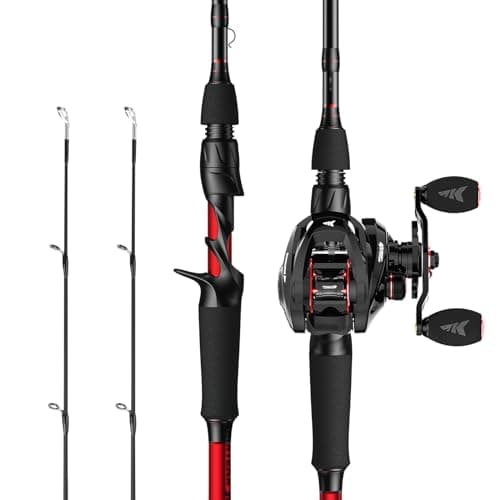 KastKing Royale Legend II Casting Fishing Combos, 7'0'' MH Twin Tips Rod, Right Handed image