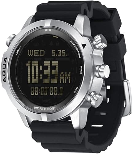 findtime Scuba Diving Computer Watch 100M Waterproof with Compass Altimeter Barometer ABC NDL Time Professional Watches for Swimmers Divers Sailing Surf Hiking image