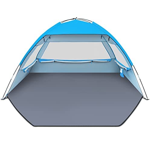 Gorich Beach Tent, UV Sun Shelter Lightweight Beach Sun Shade Canopy Cabana Beach Tents Fit 3-4 Person image