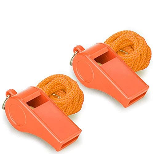 Hipat Emergency Whistle, Super Loud Safety Whistle with Lanyard, Ideal for Kayaking, Boating, Swimming, Water Survival, Hiking, Camping, Climbing image