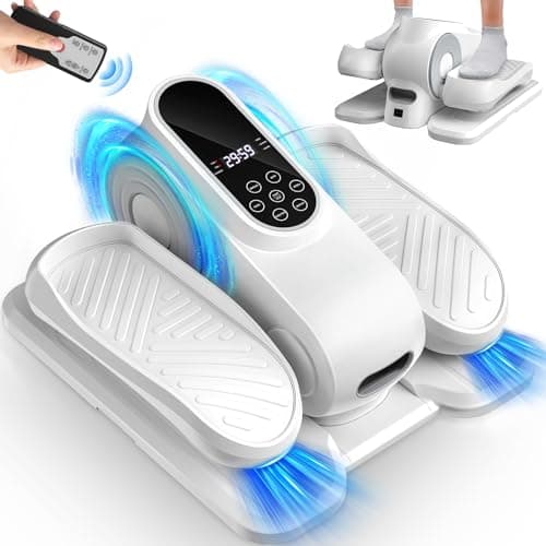 DamKee Under Desk Elliptical Exercise Machine, Electric Ellipse Leg Exerciser As Seen On TV image