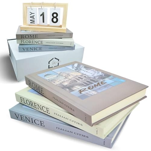 Designer Coffee Table Books - Set of 3 Decorative Books for Living Room image