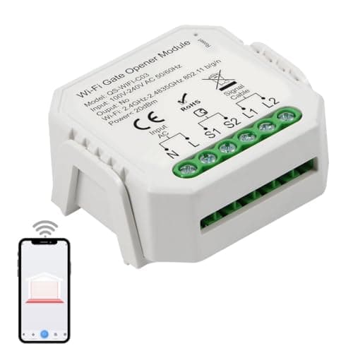 Selindus Alpha WiFi (Wi-Fi) Smart Garage Door & Gate Opener | Wireless Remote + iOS/Android App | Alexa, Google Home & Assistant | Works with Existing Garage & Gate Openers | No Hub Required image