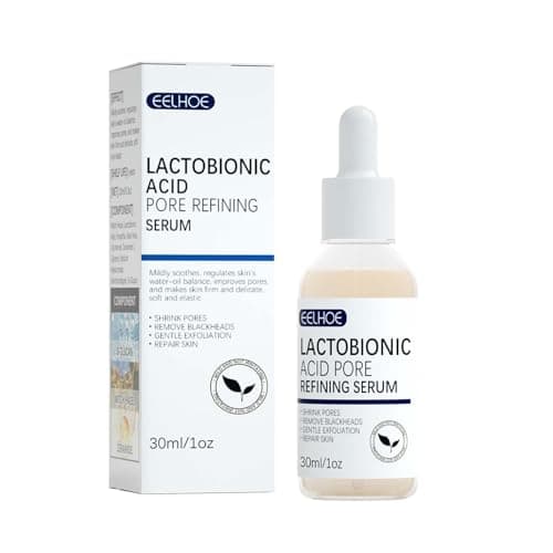 Lactobionic Acid Pore Refining Serum, Minimize Pores Serum Gentle Formula Clean Pore Shrink Pore Firming Skin Reduce Fine Lines Facial Liquid for All Skin image