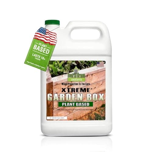 Garden Box Sealer | FDA Food Contact Safe Plant-Based Wood Sealant for Raised Beds, Planters & Pet Houses image