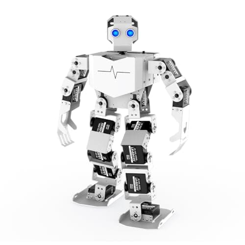 AI Vision & Voice Interaction Robot for Arduino Scratch Python Starter Programming 17DOF Humanoid Robot STEM Project Education Voice Command Walking Dancing Kicking Self-Stand Up, Tonybot Advanced kit image