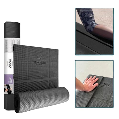 Yoga Mat Foldable in 6 Combinations; Greater Support and Protection for Joints, Body Alignment System, and Sections for Hands and Feet. Non-slip texture and water-resistant image