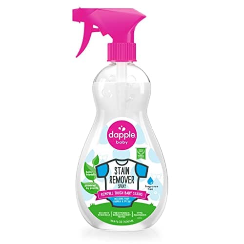 Stain Remover Spray by Dapple Baby, Fragrance Free, 16.9 Fl Oz Spray Bottle - Plant-Based & Hypoallergenic - Baby Laundry Stain Remover for Clothes & Cloth Diapers image