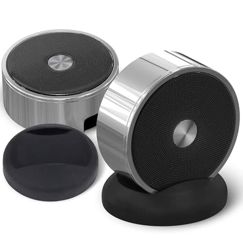 Bluetooth Speaker Set: Wireless Stereo Dual Pairing Portable Twin TWS System With Big Rich Bass Hi-Fi Multi-Room Indoor Outdoor Use image