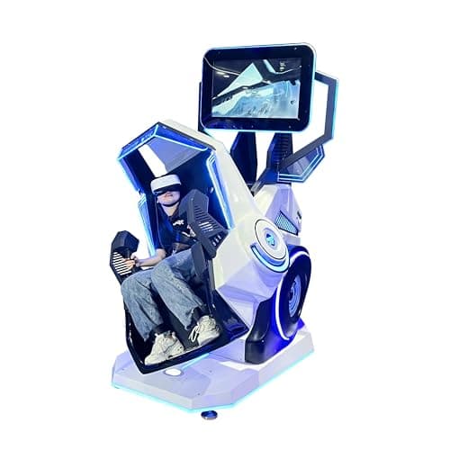 360 Degree Rotation Virtual Reality Amusement Park Equipment VR Simulator Roller Coaster Motion Chair image