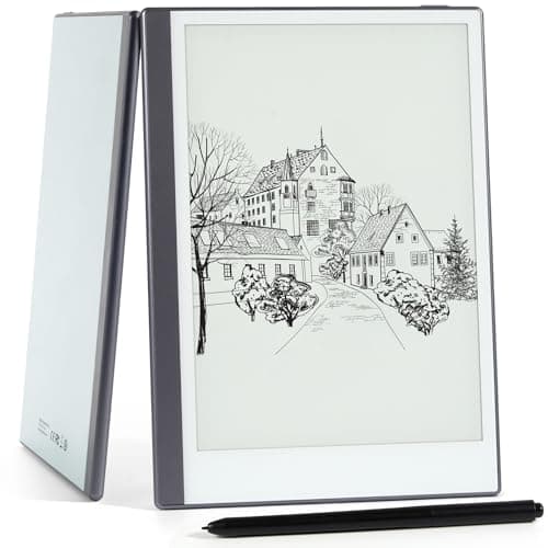 Android E-Ink ePaper Tablet, Paperwhite eBook Reader Digital Notebook for Note Taking, Drawing Paper White Graphics Notepad with Stylus and Case, Cloud Sync and Screen Casting - Model Mini 9.7" Silver image