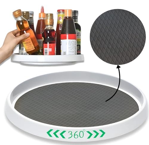 Lazy Susan Turntable Organizer for Kitchen Cabinet, Fridge image