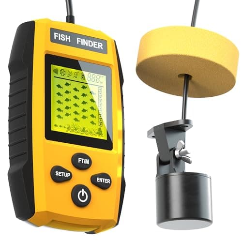 Portable Sonar Alarm Fish Finder with Sonar Transducer and LCD Display, for Kayak Fishing Boat Fishing Ice Fishing image