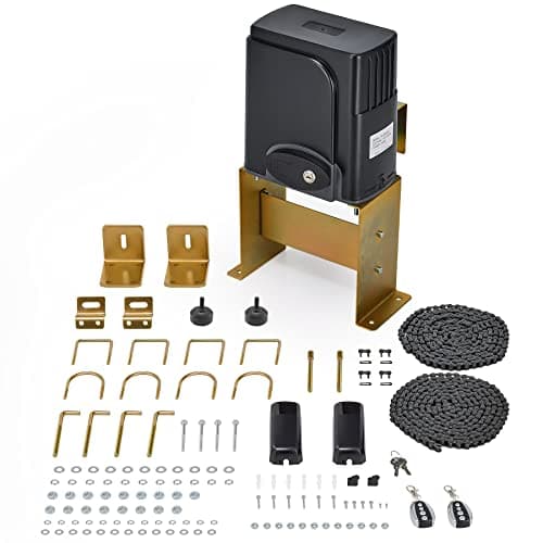 CO-Z APP Smart Automatic Sliding Gate Opener, 280W Electric Gate Opener for Doors up to 1400lb 40ft, Driveway Home Garden Gate Opening System, Gate Complete Kit with Remote Control & IR Sensor image