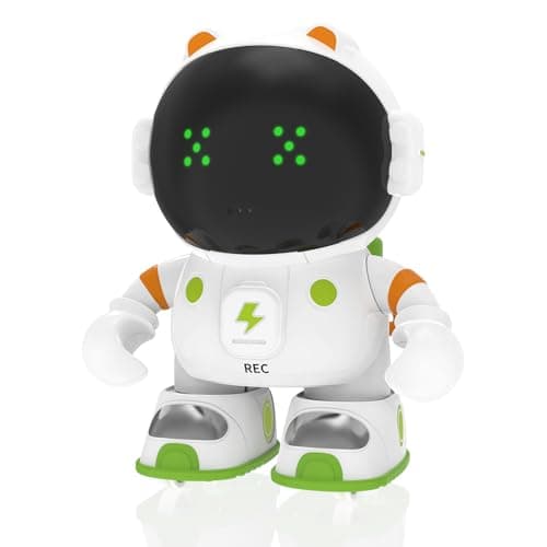 KaeKid Voice Control Robots for Kids, Astronaut Interactive Smart Robotic with Touch Sensor, Speech Recognition, Singing, Dancing, Repeating and Recording, Robot Toy for 3-8 Year Old Boys Girls image