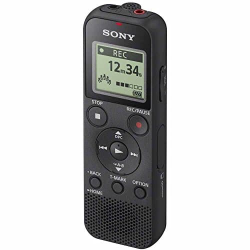 Sony ICD-PX370 Mono Digital Voice Recorder with Built-In USB Voice Recorder, black image