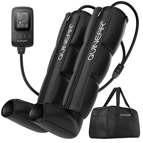 QUINEAR Air Compression Recovery System, Professional Sequential Device for Massage Therapy, Foot and Leg Recovery Boots to Improve Circulation for Athletes (Large) image