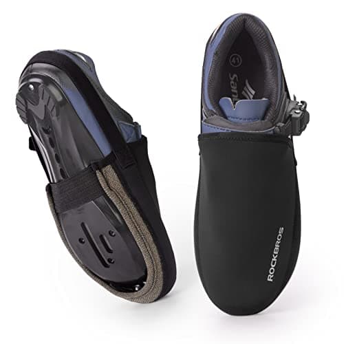 ROCKBROS Cycling Shoe Toe Covers Cold Weather Bike Overshoes Thermal Bicycle Shoe Toe Protector Cover Kevlar for Men Women image