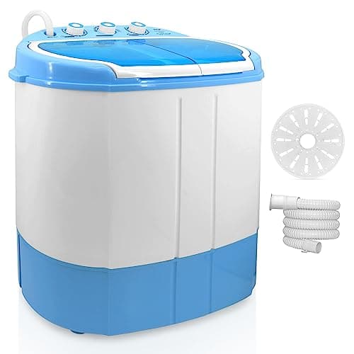 Washing Machine Portable 2-in-1 & Spin-Dryer - Convenient Top-Loading Easy Access, Energy & Water Efficient Design, Ideal for Smaller Loads - No Special Parts or Plumbing Required -2 FT Drainage Hose image