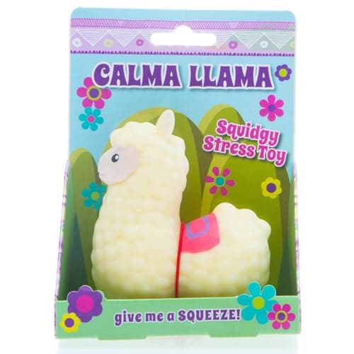 Boxer Gifts Calma Llama Stress Relief Toy | Unique Stress Balls for Adults & Teenagers - Animal Squishy Fidget Toys for Anxiety - Cool Desk Accessories | Cute Stocking Stuffer Llama Gifts image