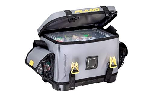 Plano Z-Series 3600 Tackle Bag, Medium, Gray 500D PVC Fabric, Includes 2 3600 StowAway Storage Utility Boxes, Waterproof and Non-Slip Base Soft Tackle Box image