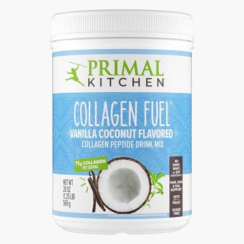 Primal Kitchen Vanilla Collagen Fuel® Drink Mix, Vanilla Coconut Collagen Peptides, No Sugar or Dairy, 20 Ounces image