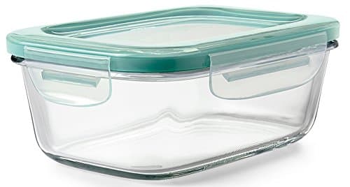 OXO Good Grips 3.5 Cup Smart Seal Glass Rectangle Food Storage Container, Clear image