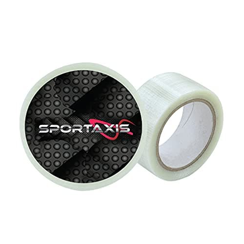SPORTAXIS Cricket Bat Tape Roll - Enhance Performance and Stroke Precision with Anti-Crack, Waterproof, and Repair Features - 2 inches Width, 20 Meters (Pack of 1) image