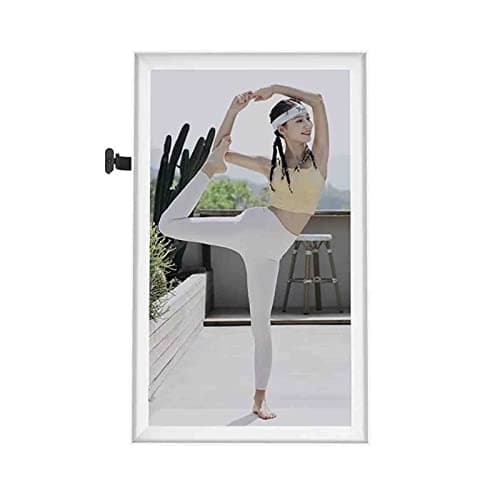 Smart Fitness Mirror Home Exercise Equipment, 90°Rotating Screen Projection, AI Intelligent Voice Yoga Dance Exercise Mirror (Landing Money) (Wall Hanging) image