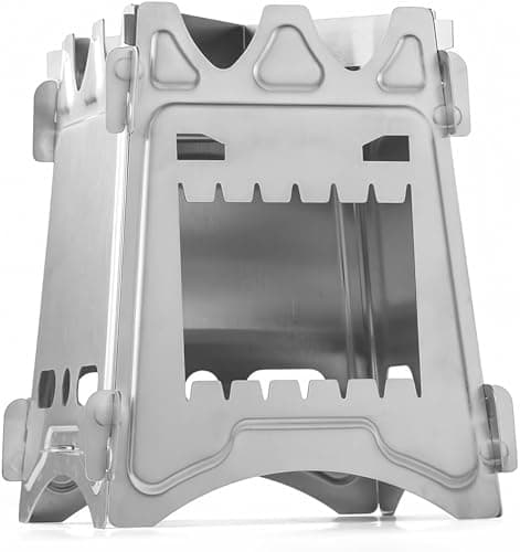 Lightweight Portable Wood Burning Camping Stove Camping Backpacking Stove Folding Wood Stove for Outdoor Hiking Camping Picnic Stove image