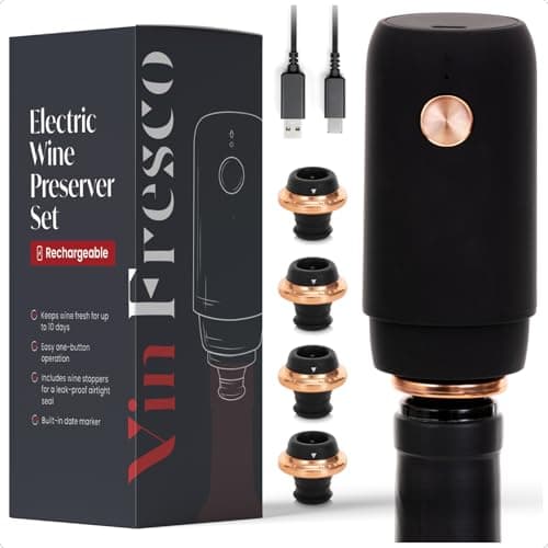 Electric Wine Preserver - Rechargeable Vacuum Wine Saver image