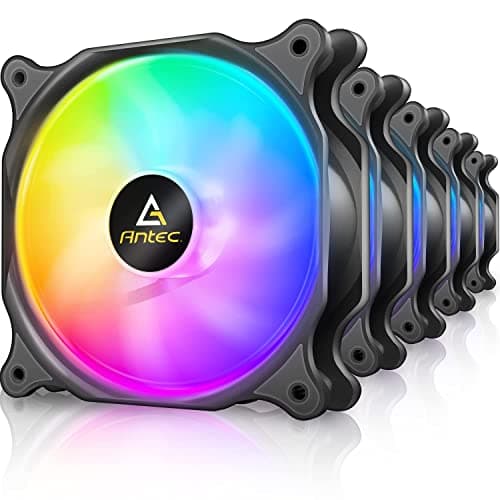 Antec 120mm RGB Case Fan, 5 Pack, PC Fan With 4-PIN RGB, F12 Series image