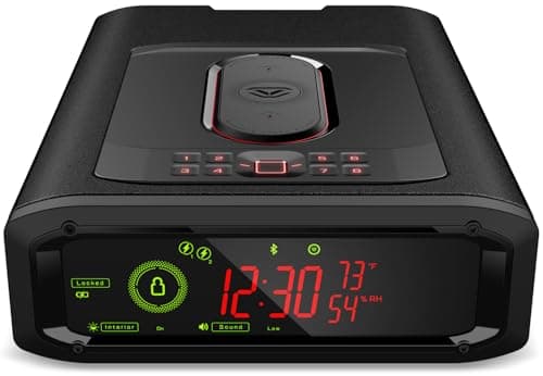 VAULTEK DS5i Smart Station™ Biometric Smart Safe with Dual Wireless Phone Charger + Auto Open Drawer + Bluetooth Safe Management (Covert Black) image