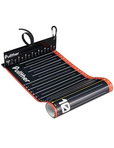 Pullther Fishing 53in Fish Ruler,Fish Measuring Tape,Fishing Ruler with Bump Board,Waterproof Fishing Measurement Tool,Saltwater Fishing Ruler image