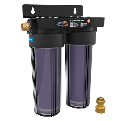 Clearly MaD Deionized Spot-Free Car Wash Rinse System Unit, Spotless Water Deionizer for Car Washing, RV, and Motorcycle, Without Hose image