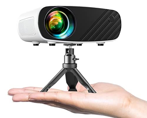 Mini Projector for iPhone, ELEPHAS 2024 Upgraded 1080P HD Projector image