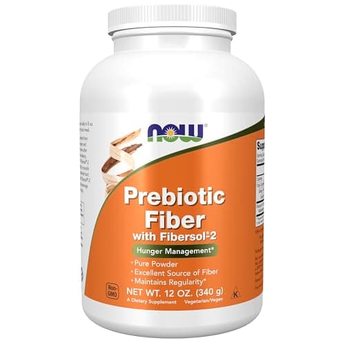 NOW Foods Supplements, Prebiotic Fiber with Fibersol-2, derived from Non-GMO corn, Powder, 12-Ounce image