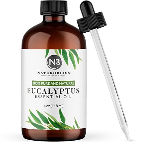 NaturoBliss 100% Pure Natural Undiluted Eucalyptus Essential Oil (4oz) Premium Therapeutic Grade Aromatherapy image