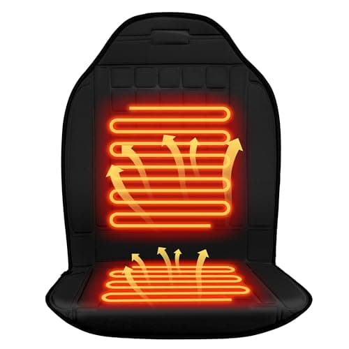 Heated Seat Cover for Winter 1 Minute Fast Heating Pad Seat Warmer Premium Fabric 2 Models Setting image