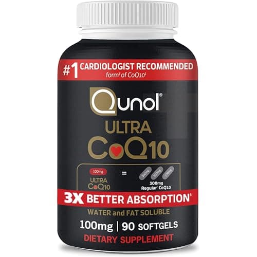 Qunol Ultra CoQ10 100mg Softgels - 3x Better Absorption, Antioxidant for Heart Health & Energy Production, 3 Month Supply, 90 Count image