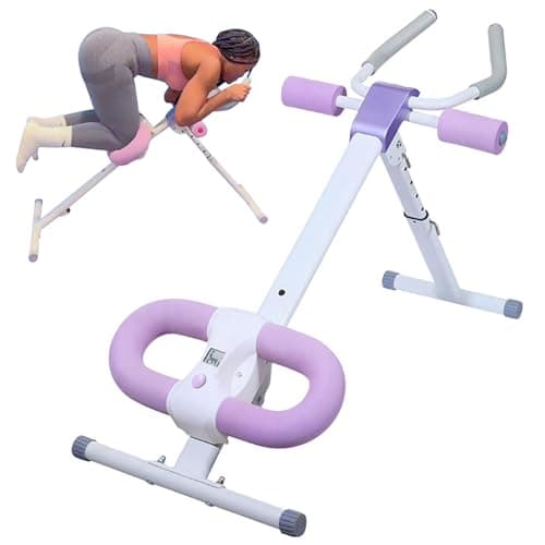 Ab Workout Equipment Abdominal Trainer, Adjustable Ab Machine at Home Gym, Foldable Abdominal Exercise Machine, Core & Ab Trainer Machine for Stomach Workout with LCD Monitor image