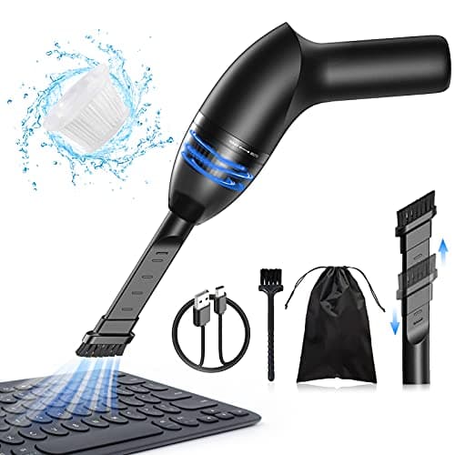 Hayousui 4.3Kpa Keyboard Vacuum Cleaner Mini：Handheld Computer Vacuum Cordless for Car Laptop Sewing Machine Portable Keyboard Vac USB Desk Crumbs Dust Cleaners image