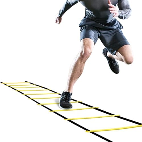 GHB Pro Agility Ladder Agility Training Ladder Speed 12 Rung 20ft with Carrying Bag image