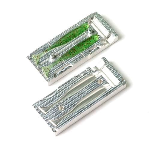 Soft Plastiс Molds Lure Making Injection Molds Fishing Lures Molds Easy Shiner 3'' Two Cavity Aluminium image