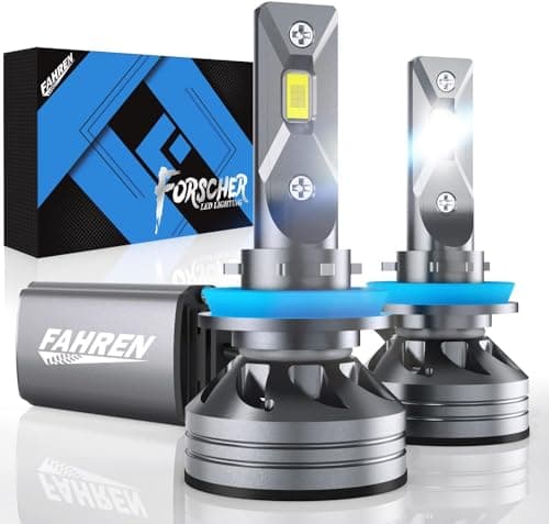 FAHREN H11/H8/H9 Light Bulb, 30000LM Super Bright, 6500K Cool White H11 Fog Light Bulb, IP68 Waterproof, Pack of 2 image