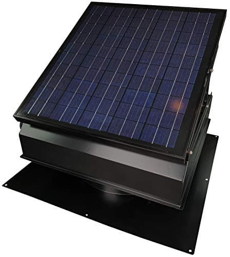 Remington Solar Builder Series 40 Watt Solar Attic Fan - Includes 110V Adapter for auto-Run Night time Operation image