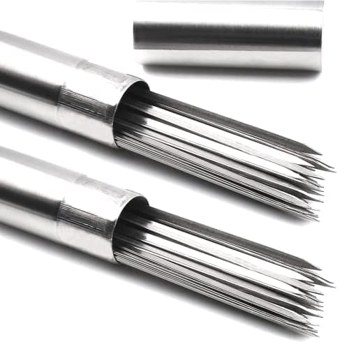 Killer's Instinct Outdoors Flat Metal Grilling Skewers Wider Thicker Stainless Steel Reusable BBQ Sticks Barbecue Skewers 14’’0.16’’0.05’’ Set of 24 Barbecue Metal Kebab Sticks For Grill image